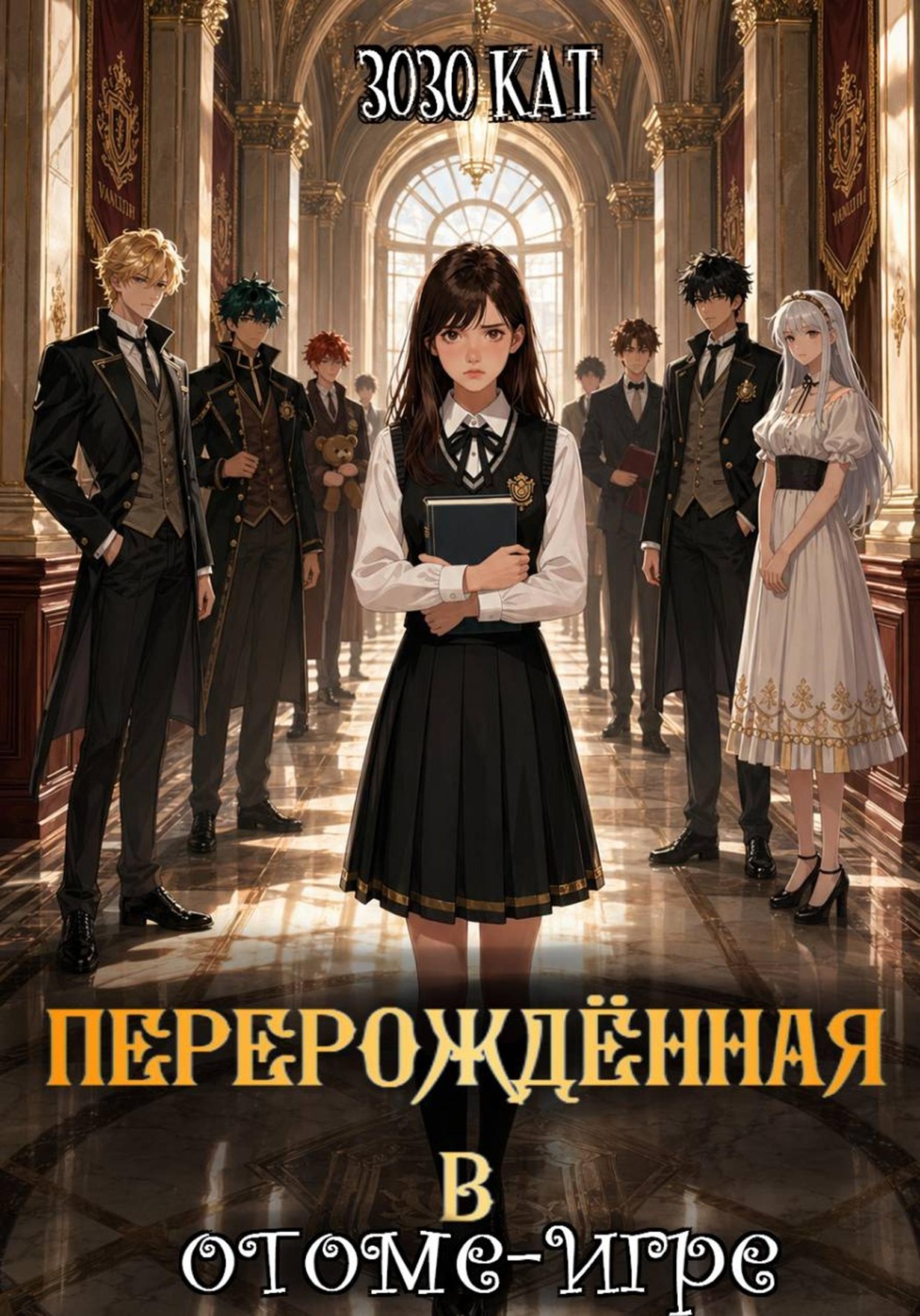 Обложка книги «Перерождённая в отоме-игре»