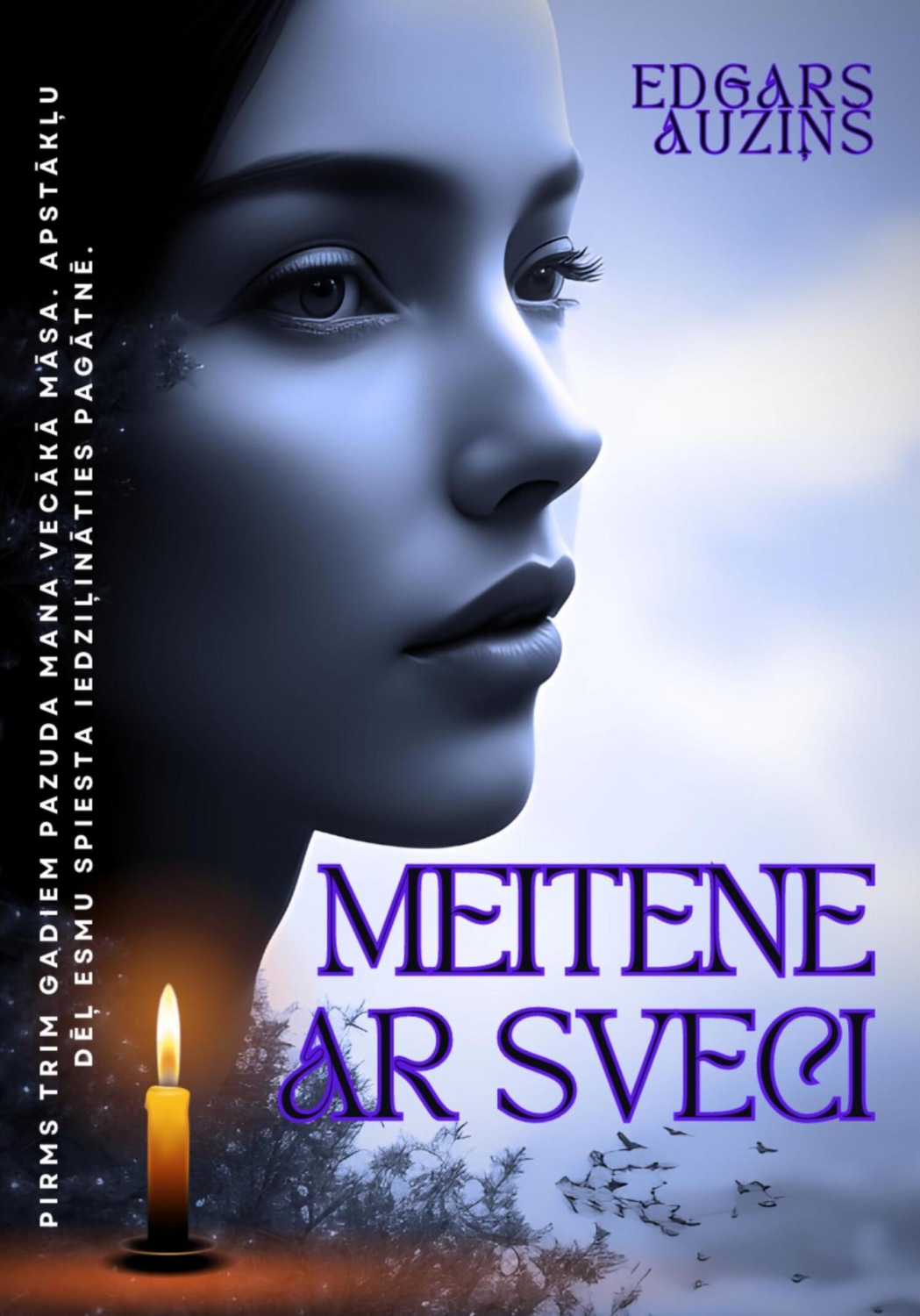 Обложка книги «Meitene ar sveci»