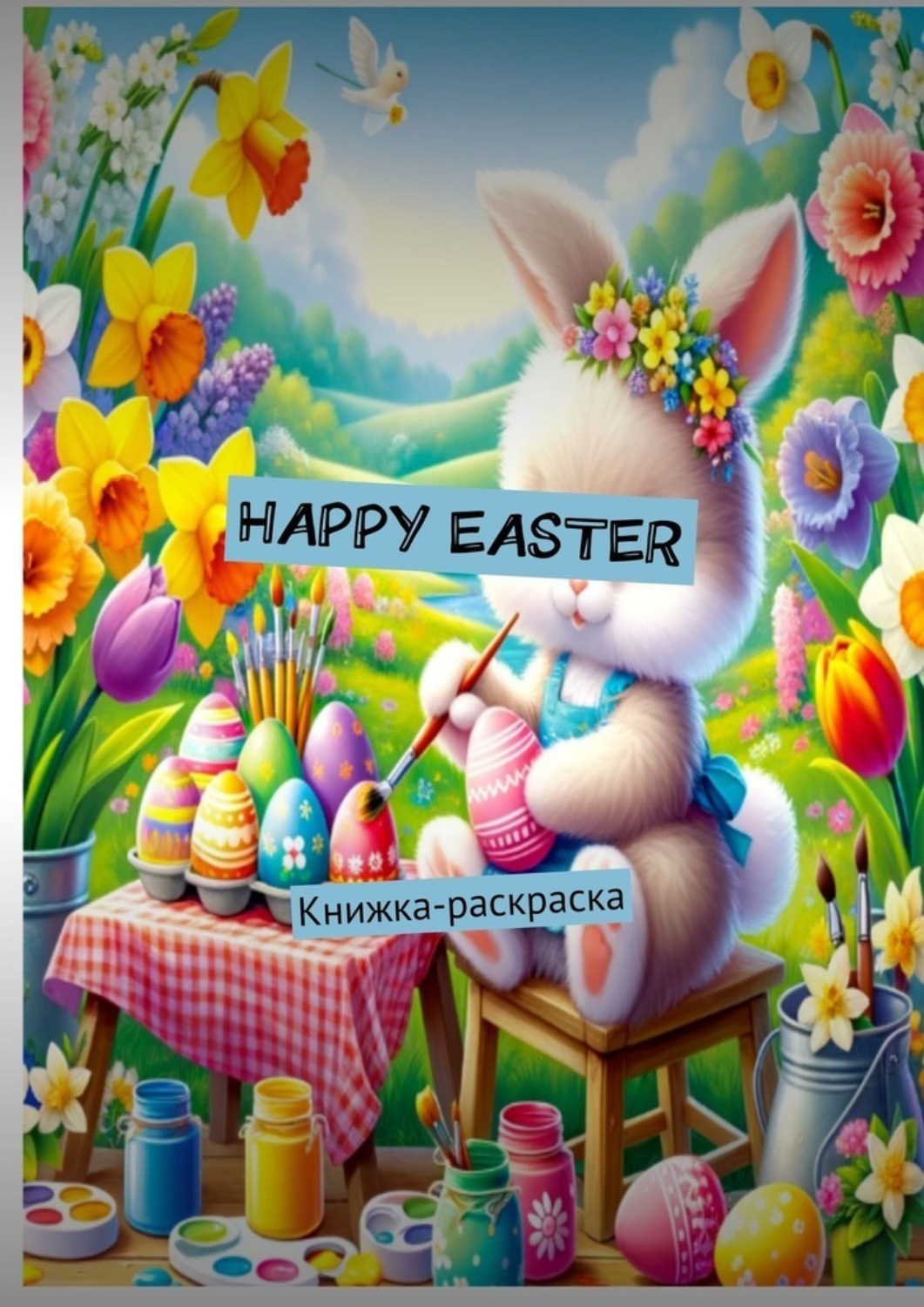 Обложка книги «Happy Easter. Книжка-раскраска»