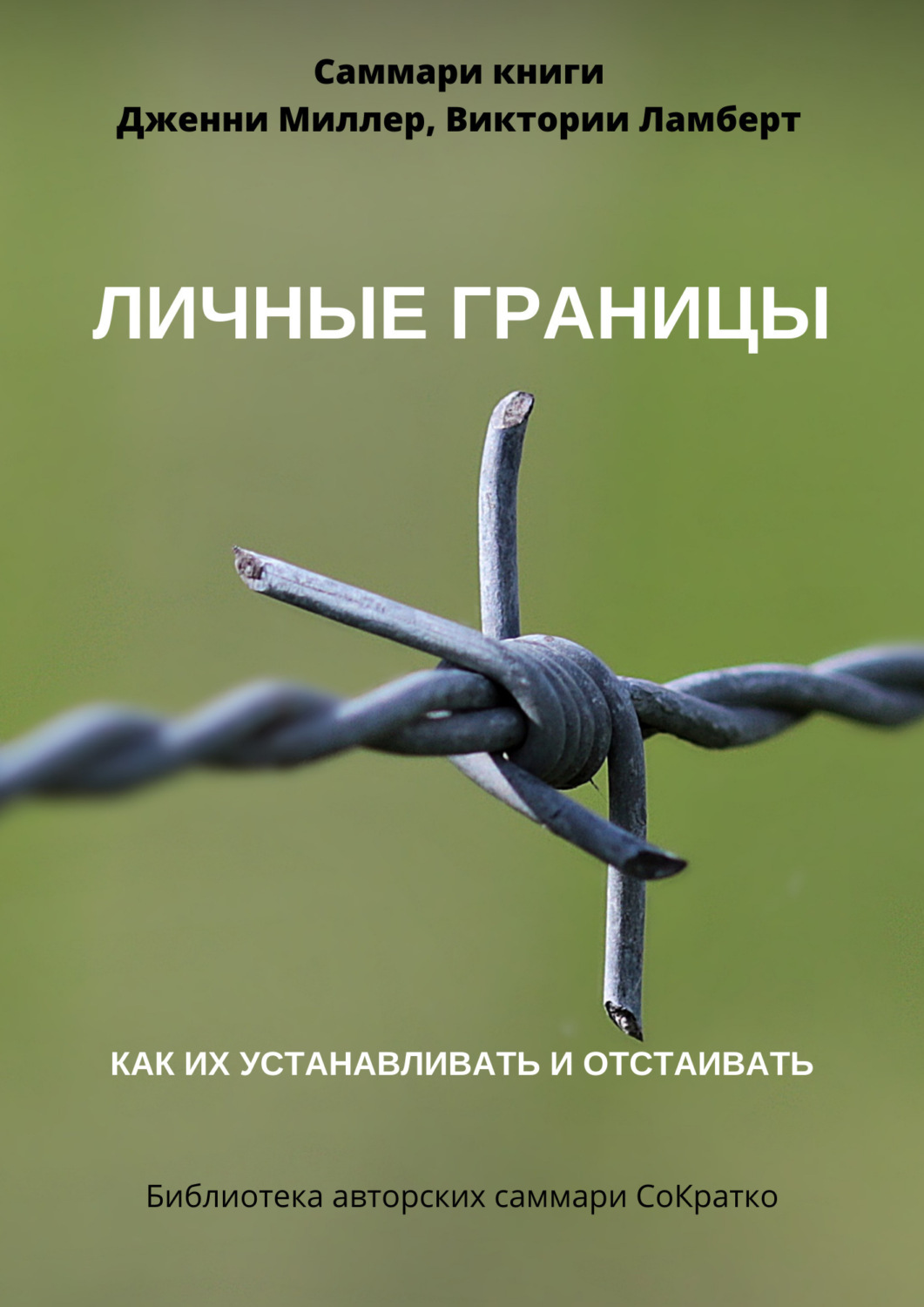 Обложка книги «Саммари книги Дженни Миллер, Виктории Ламберт «Личные границы. Как их устанавливать и отстаивать»»