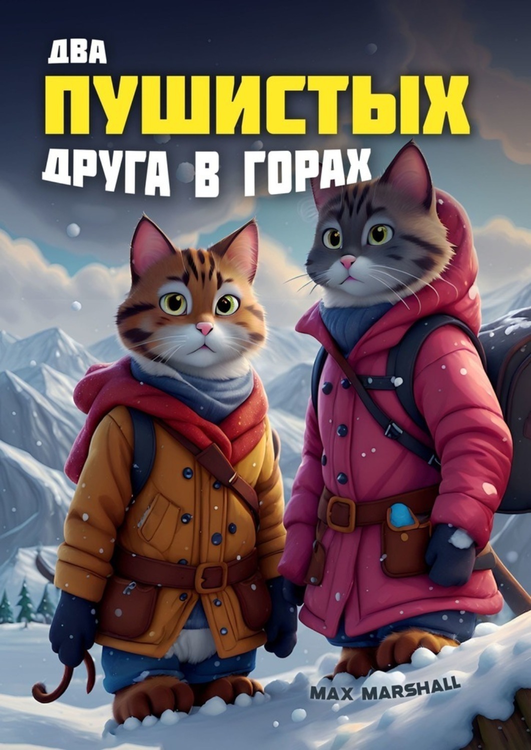 Обложка книги «Два пушистых друга в горах»