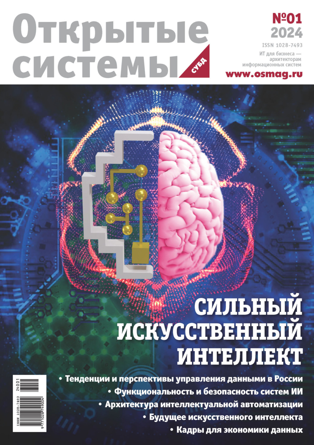 Обложка книги «Открытые системы. СУБД №1/2024»
