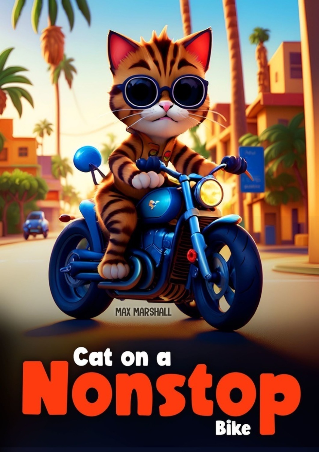 Обложка книги «Cat on a Nonstop Bike»