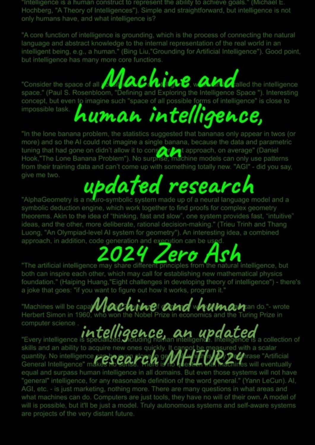 Обложка книги «Machine and human intelligence. Updated research»