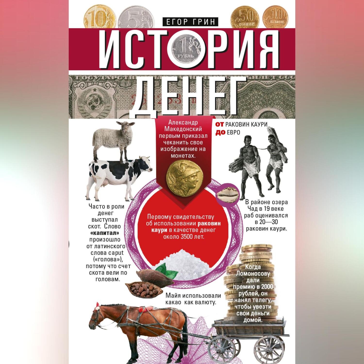 Обложка книги «История денег. От раковин каури до евро»
