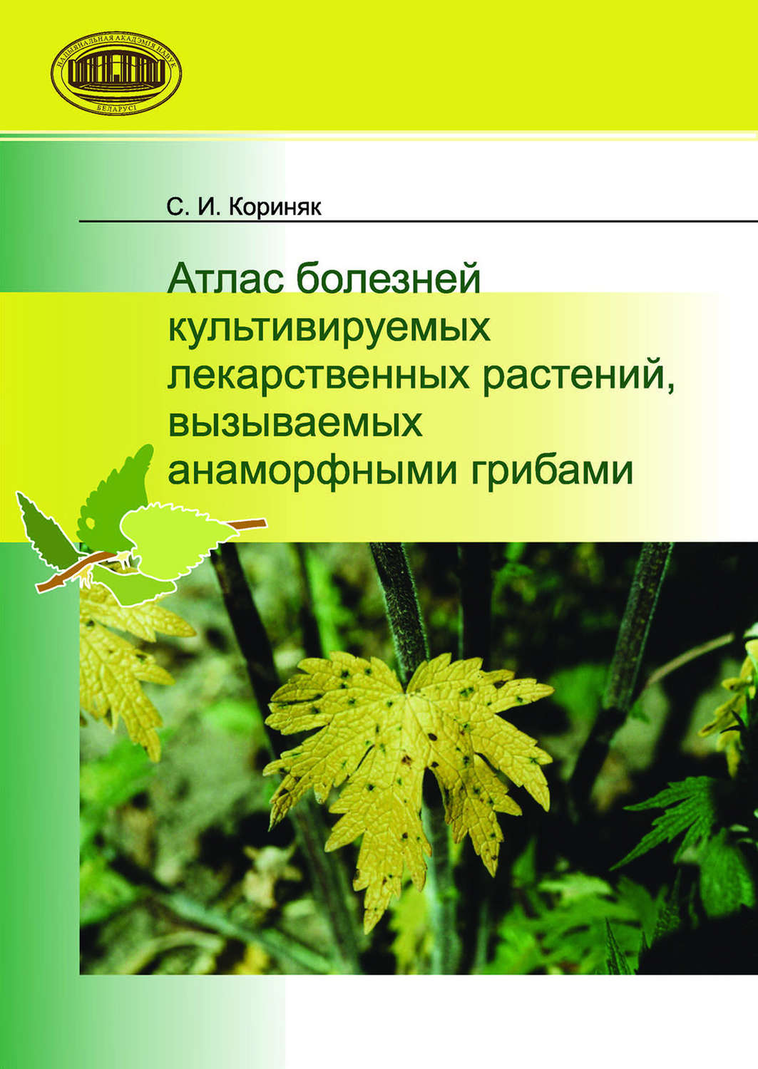 Обложка книги «Атлас болезней культивируемых лекарственных растений, вызываемых анаморфными грибами»