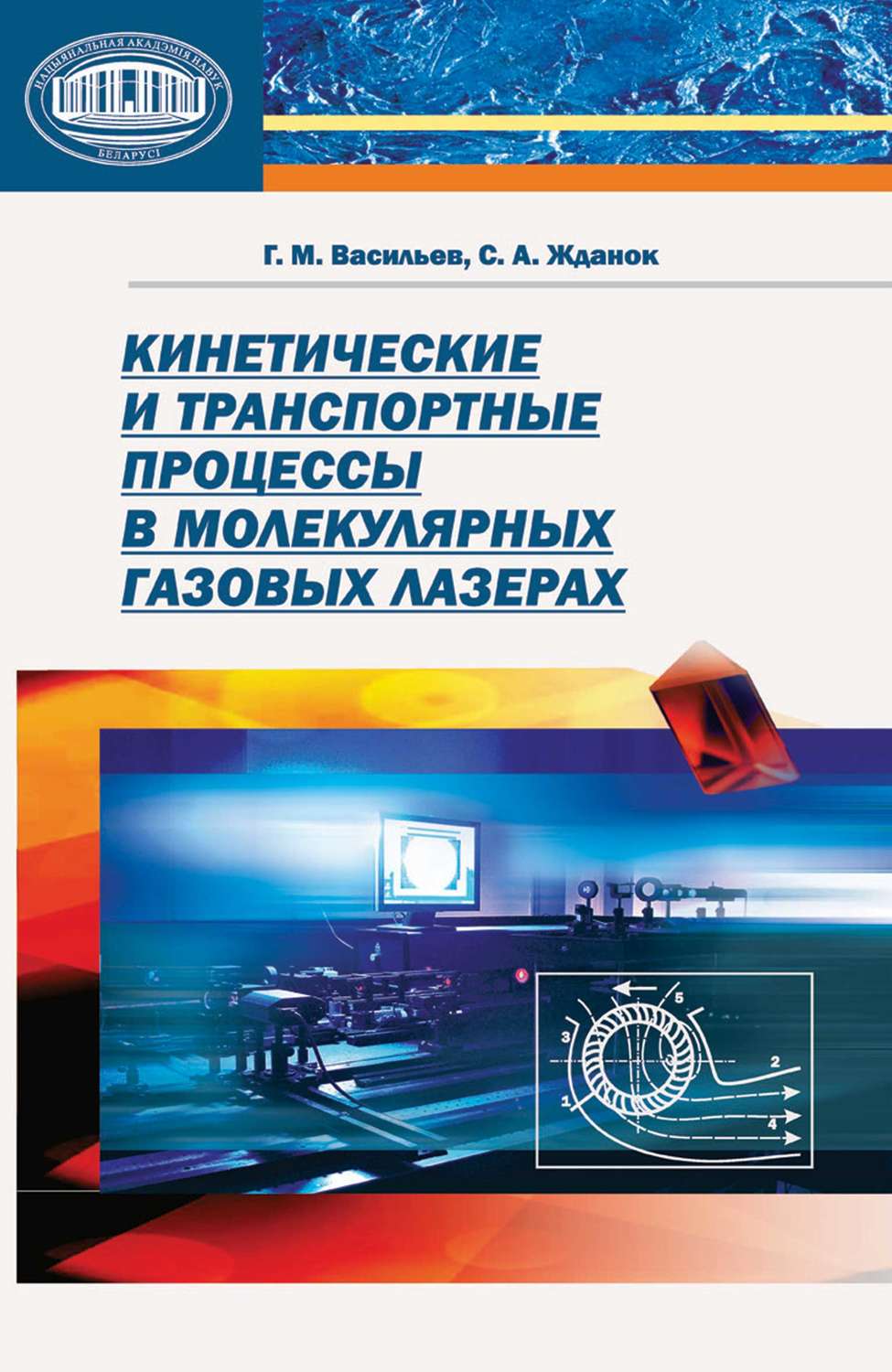 Обложка книги «Кинетические и транспортные процессы в молекулярных газовых лазерах»