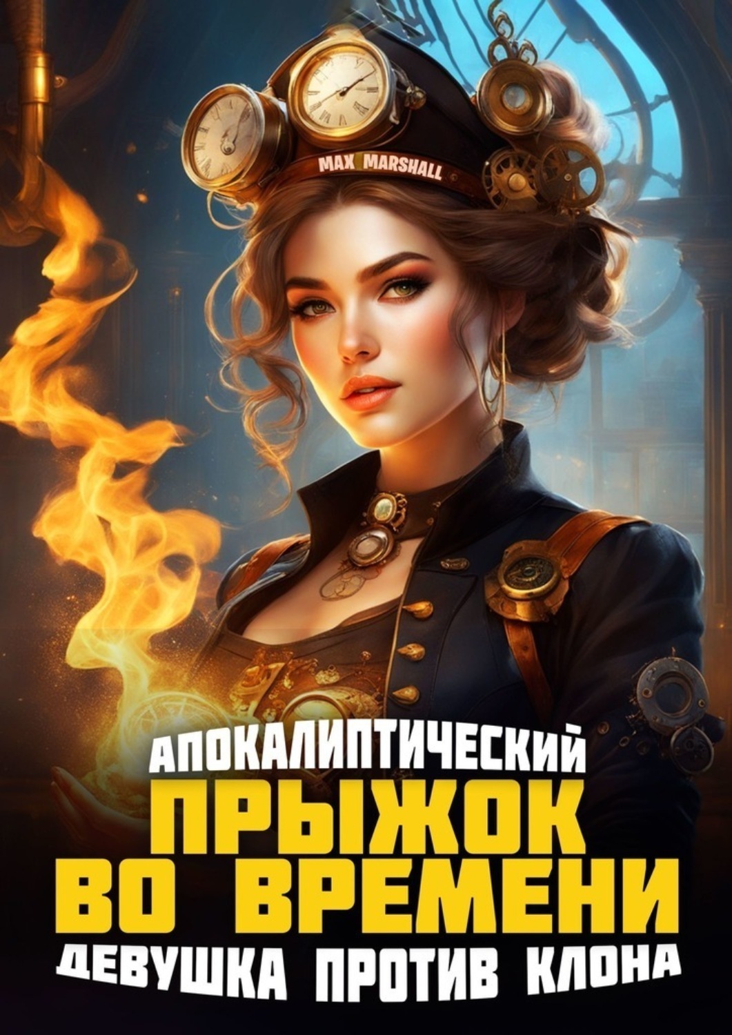 Обложка книги «Апокалиптический прыжок во времени: Девушка против клона»