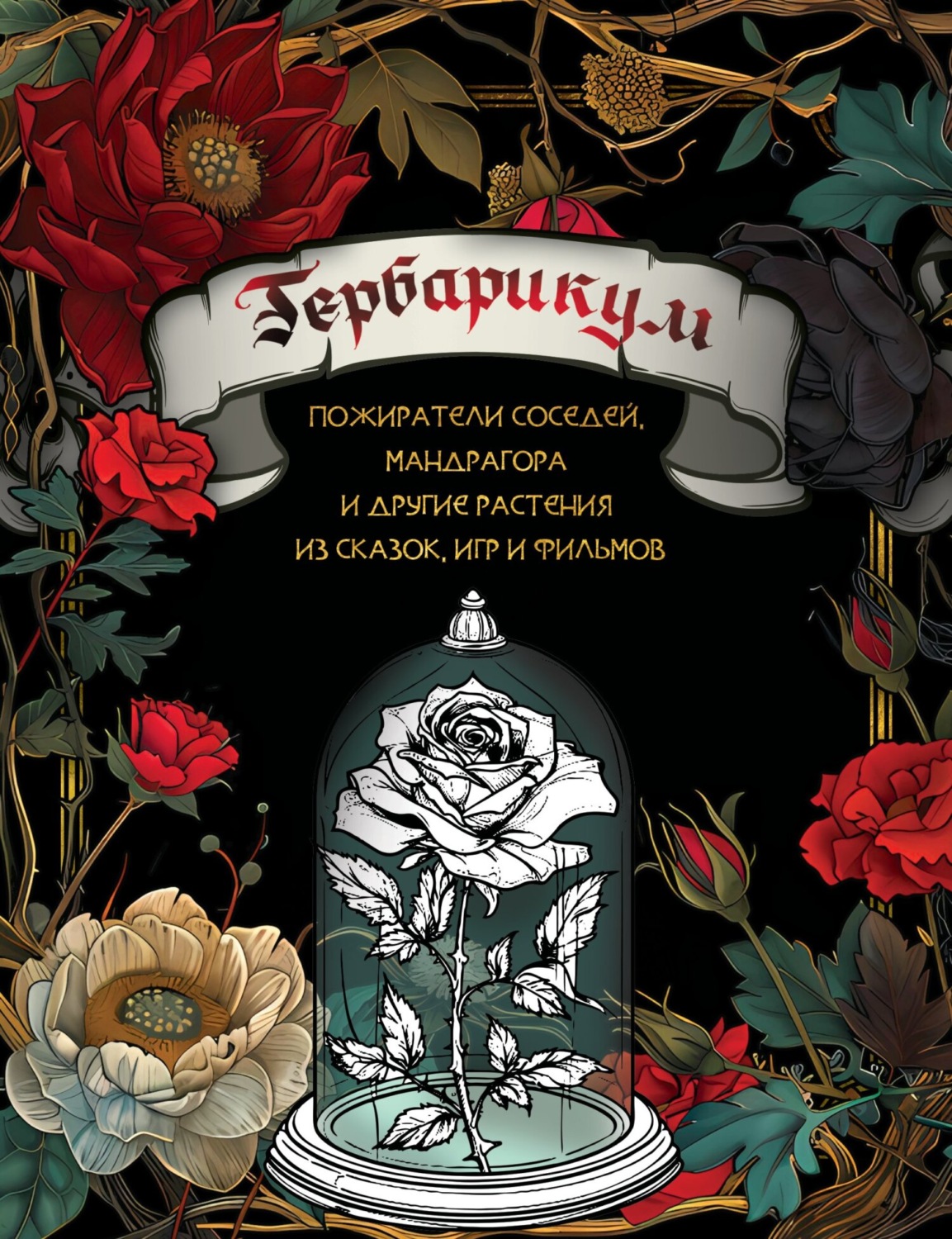 Обложка книги «Гербарикум. Пожиратели соседей, мандрагора и другие растения из сказок, игр и фильмов»