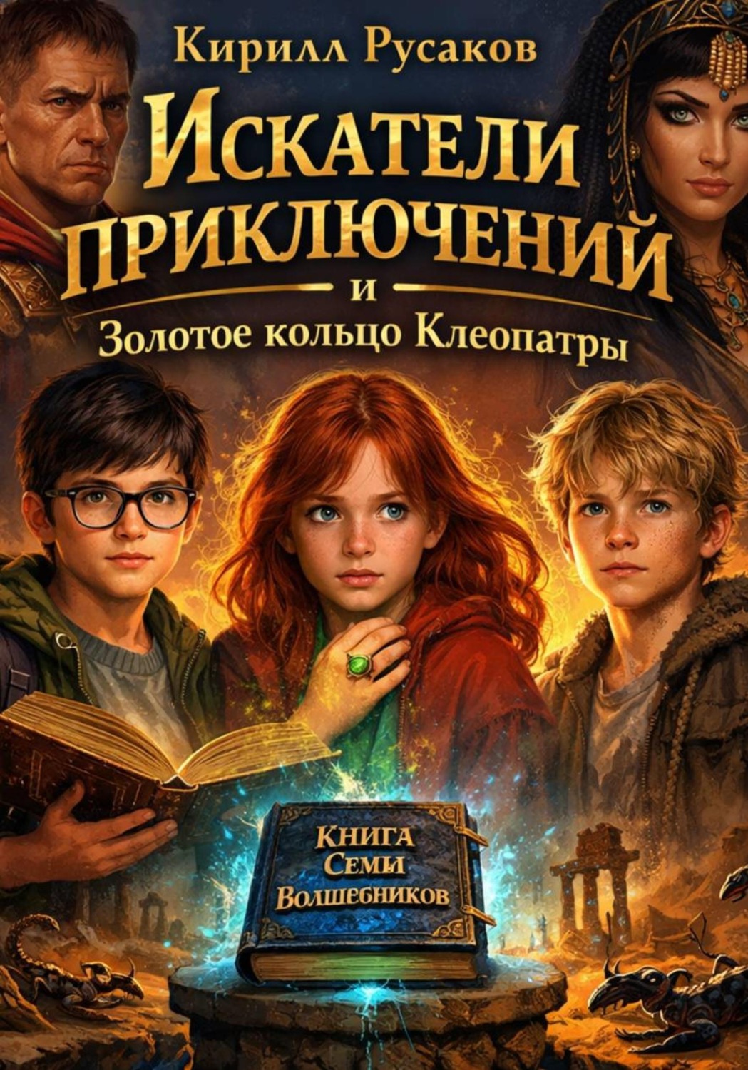 Обложка книги «Искатели приключений и золотое кольцо Клеопатры»
