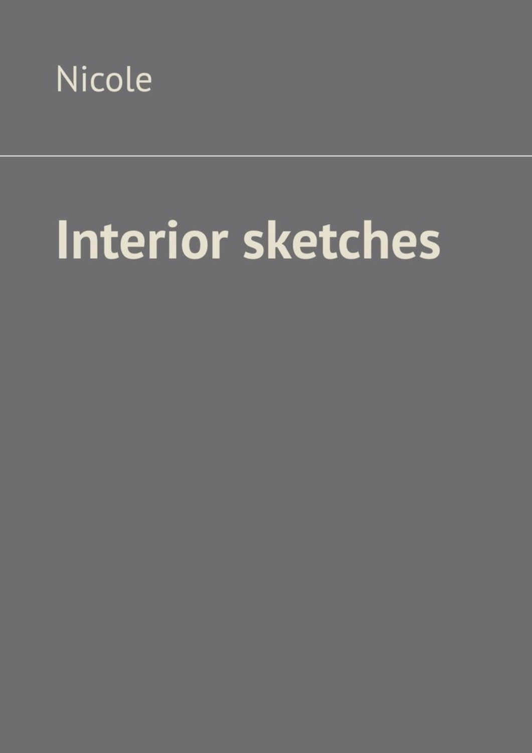 Обложка книги «Interior sketches»