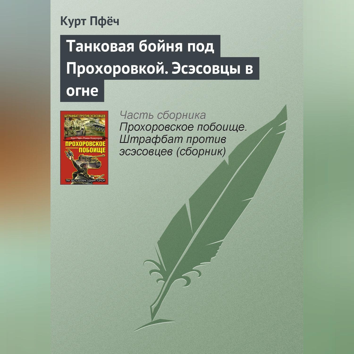 Обложка книги «Танковая бойня под Прохоровкой. Эсэсовцы в огне»