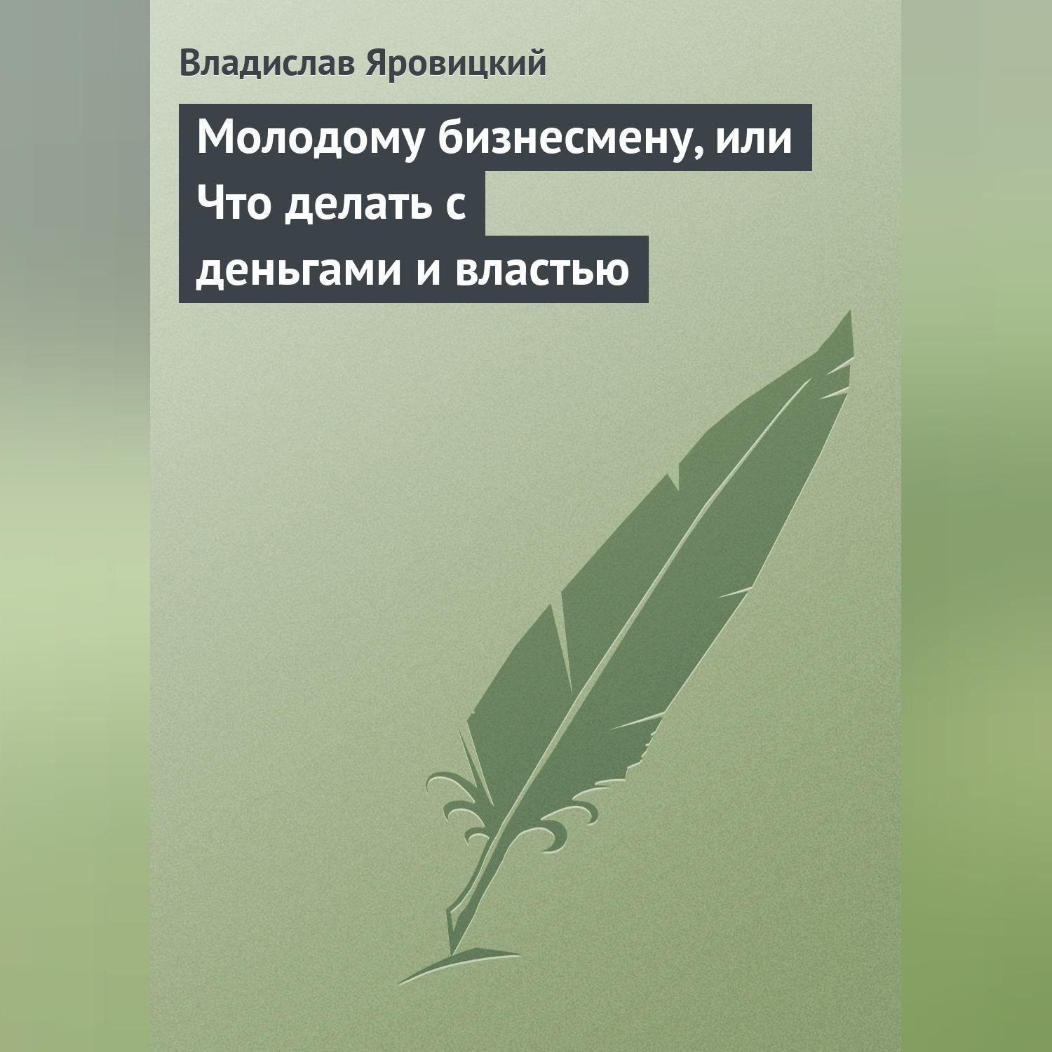Обложка книги «Молодому бизнесмену, или Что делать с деньгами и властью»