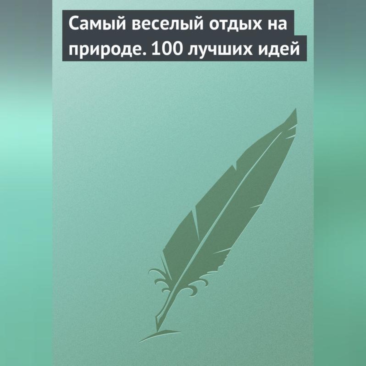 Обложка книги «Самый веселый отдых на природе. 100 лучших идей»