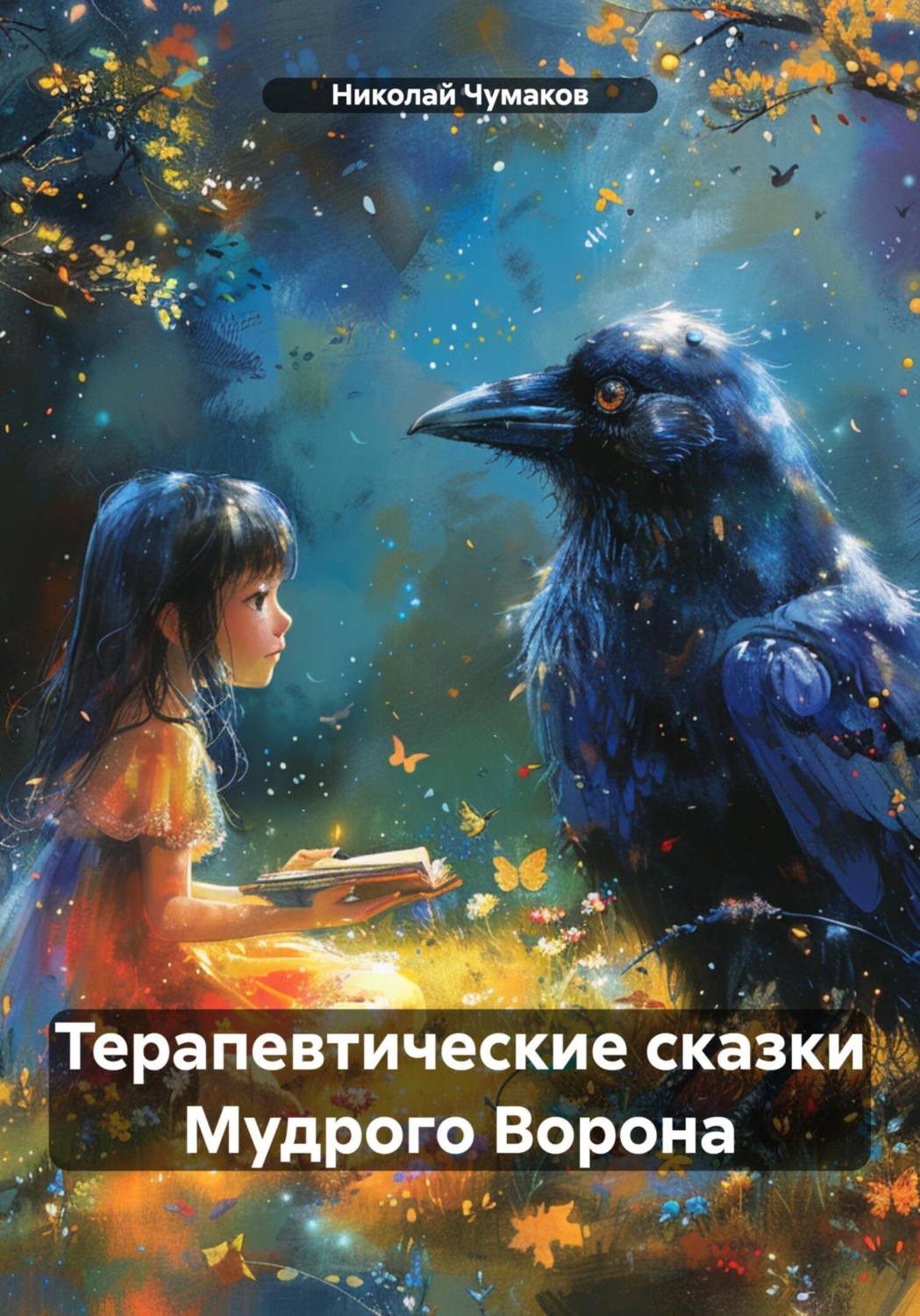 Обложка книги «Терапевтические сказки Мудрого Ворона»