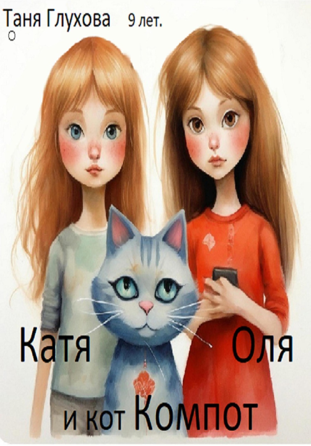 Обложка книги «Катя, Оля и кот Компот»