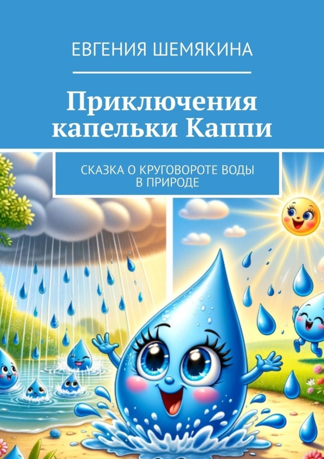 Обложка книги «Приключения капельки Каппи. Сказка о круговороте воды в природе»