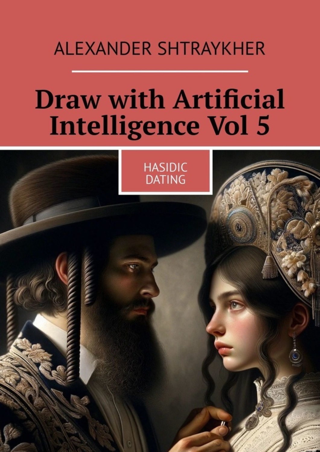 Обложка книги «Draw with Artificial Intelligence Vol 5. Hasidic dating»