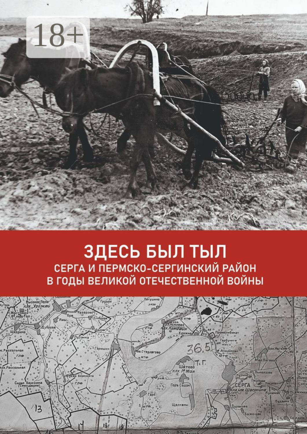 Обложка книги «Здесь был тыл. Серга и Пермско-Сергинский район в годы Великой Отечественной войны»