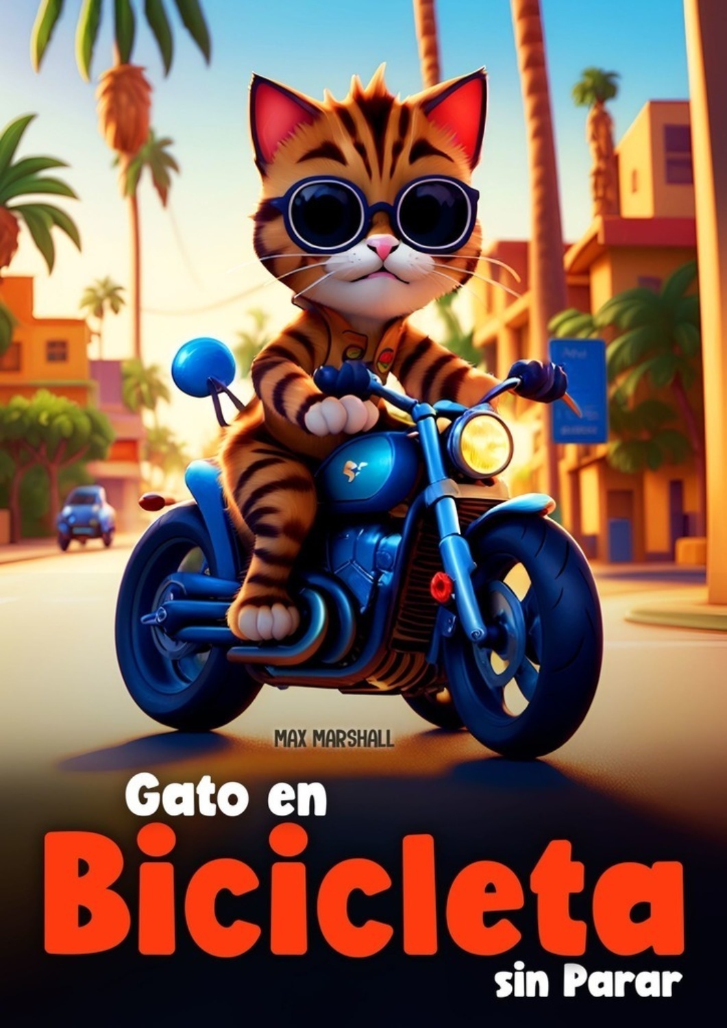 Обложка книги «Gato en Bicicleta sin Parar»