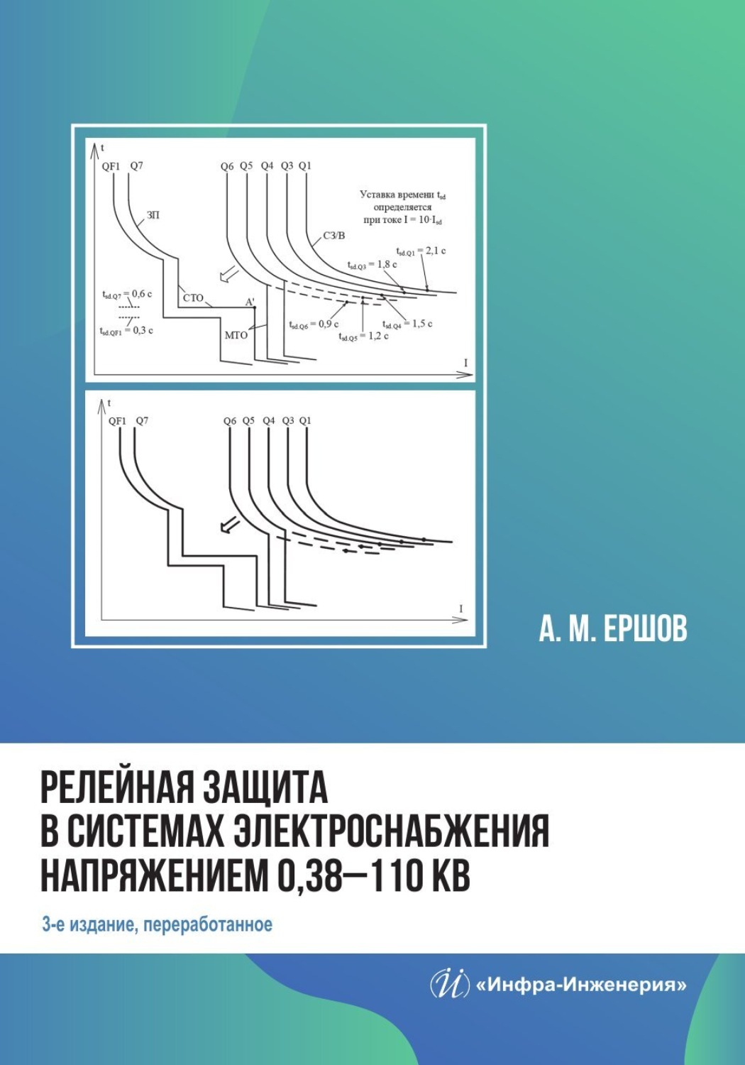 Обложка книги «Релейная защита в системах электроснабжения напряжением 0,38-110 кВ. 3-е издание»
