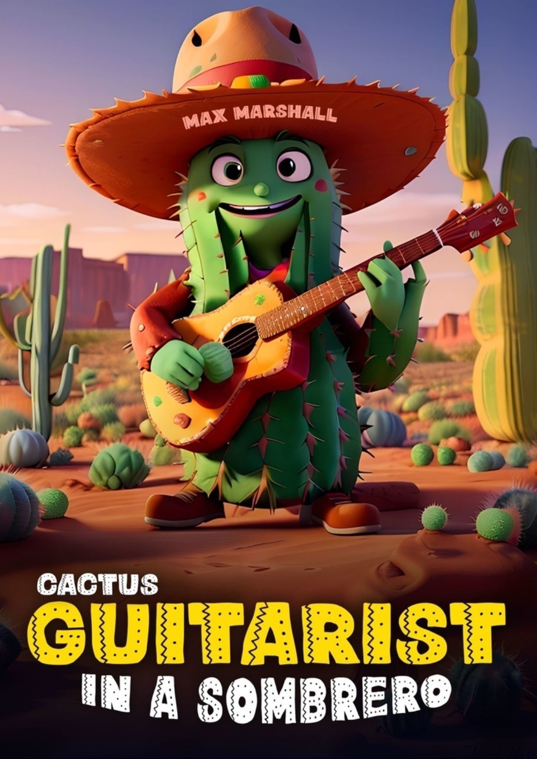 Обложка книги «Cactus guitarist in a sombrero»