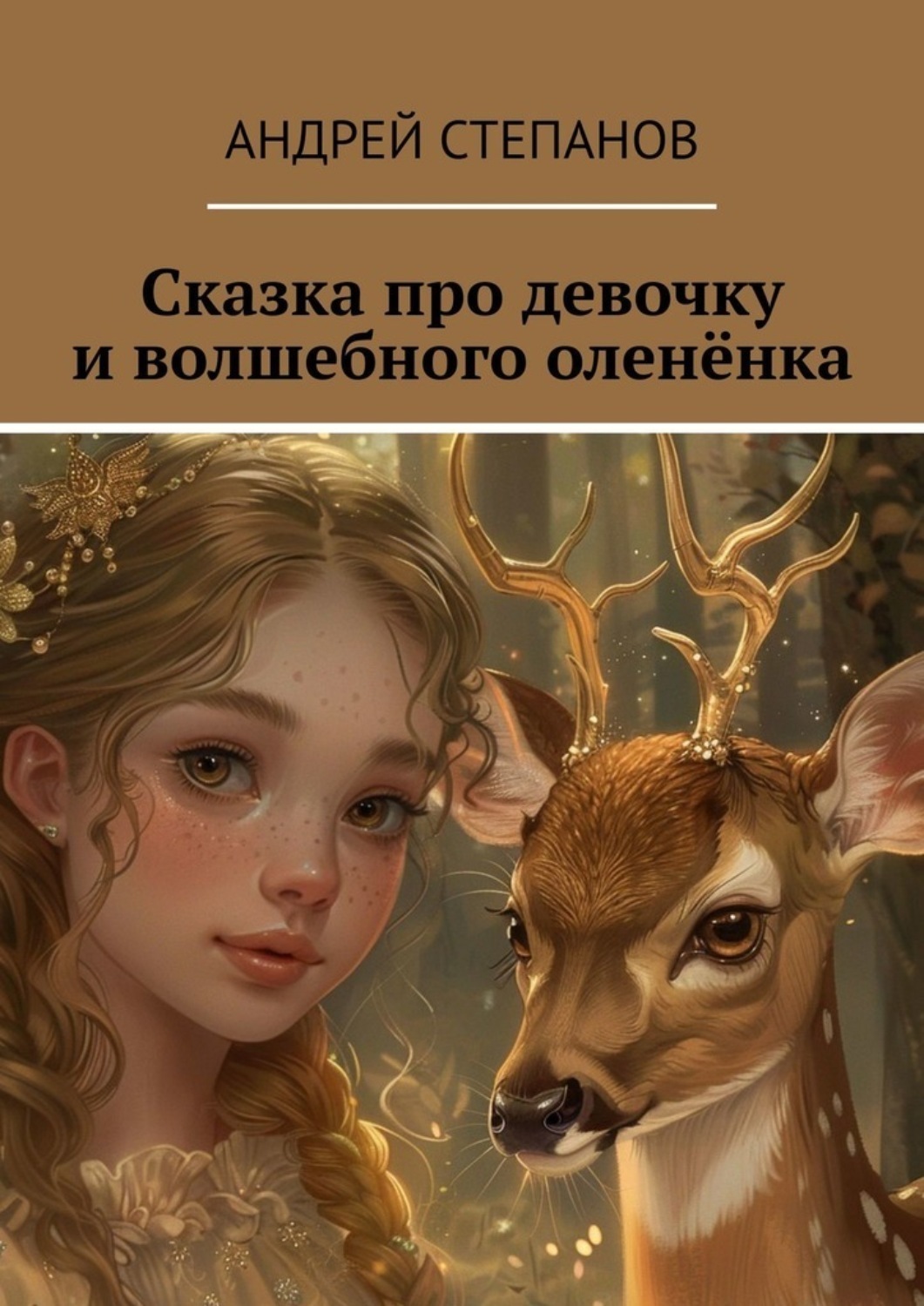 Обложка книги «Сказка про девочку и волшебного оленёнка»