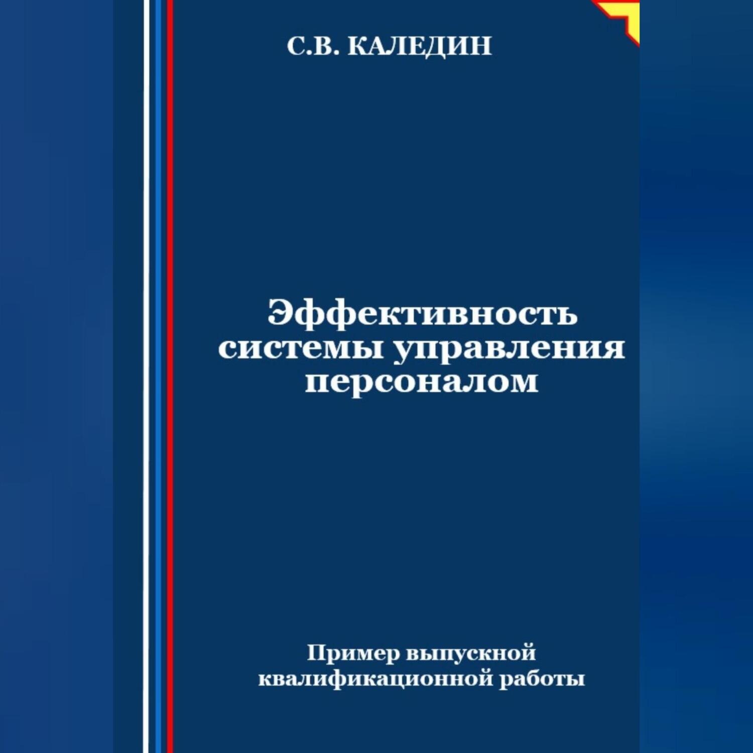 Обложка книги «Эффективность системы управления персоналом»