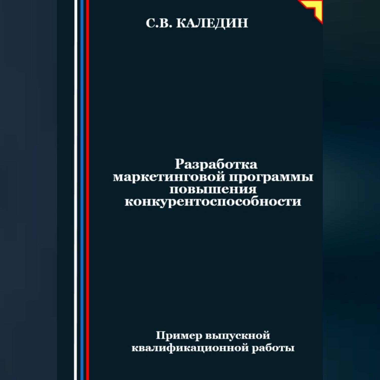 Обложка книги «Разработка маркетинговой программы повышения конкурентоспособности»
