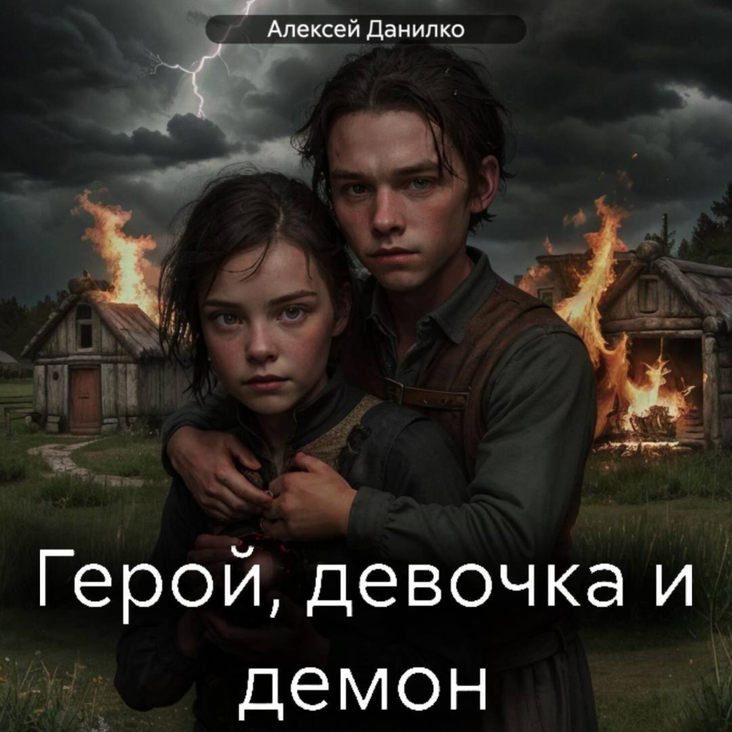 Обложка книги «Герой, девочка и демон»