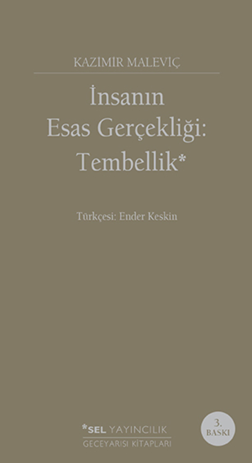 Обложка книги «İnsanın Esas Gerçekliği: Tembellik»