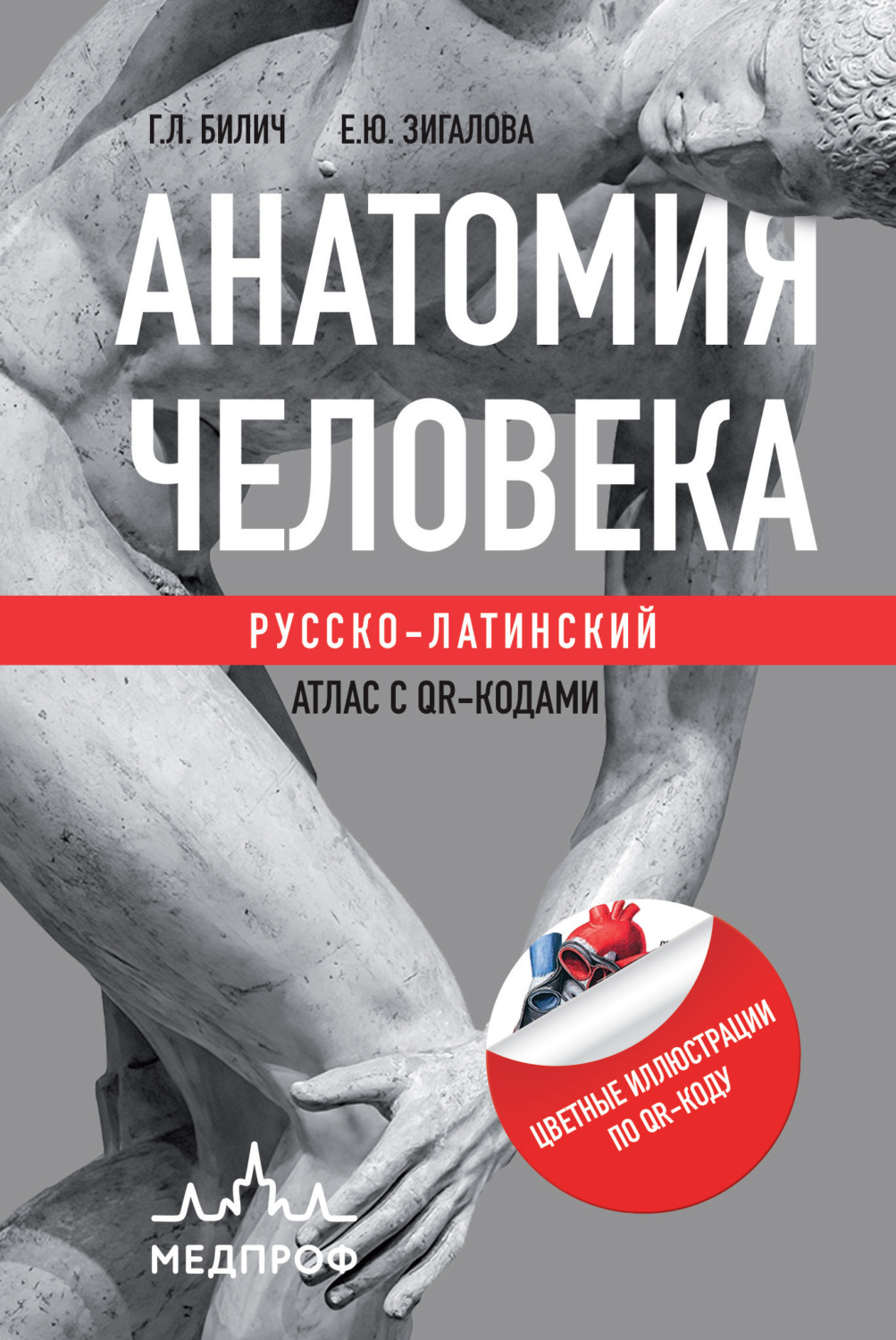 Обложка книги «Анатомия человека. Русско-латинский атлас с QR-кодами»