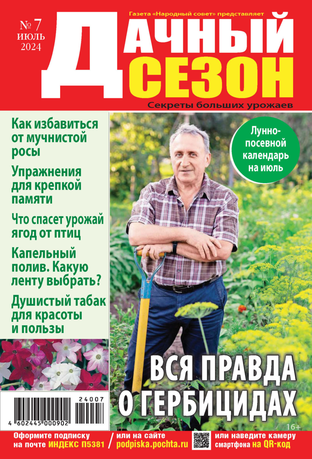 Обложка книги «Дачный сезон №07/2024»