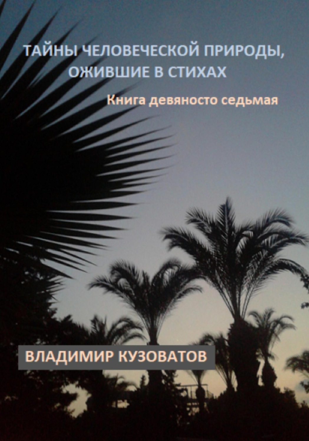 Обложка книги «Тайны человеческой природы, ожившие в стихах. Книга девяносто седьмая»