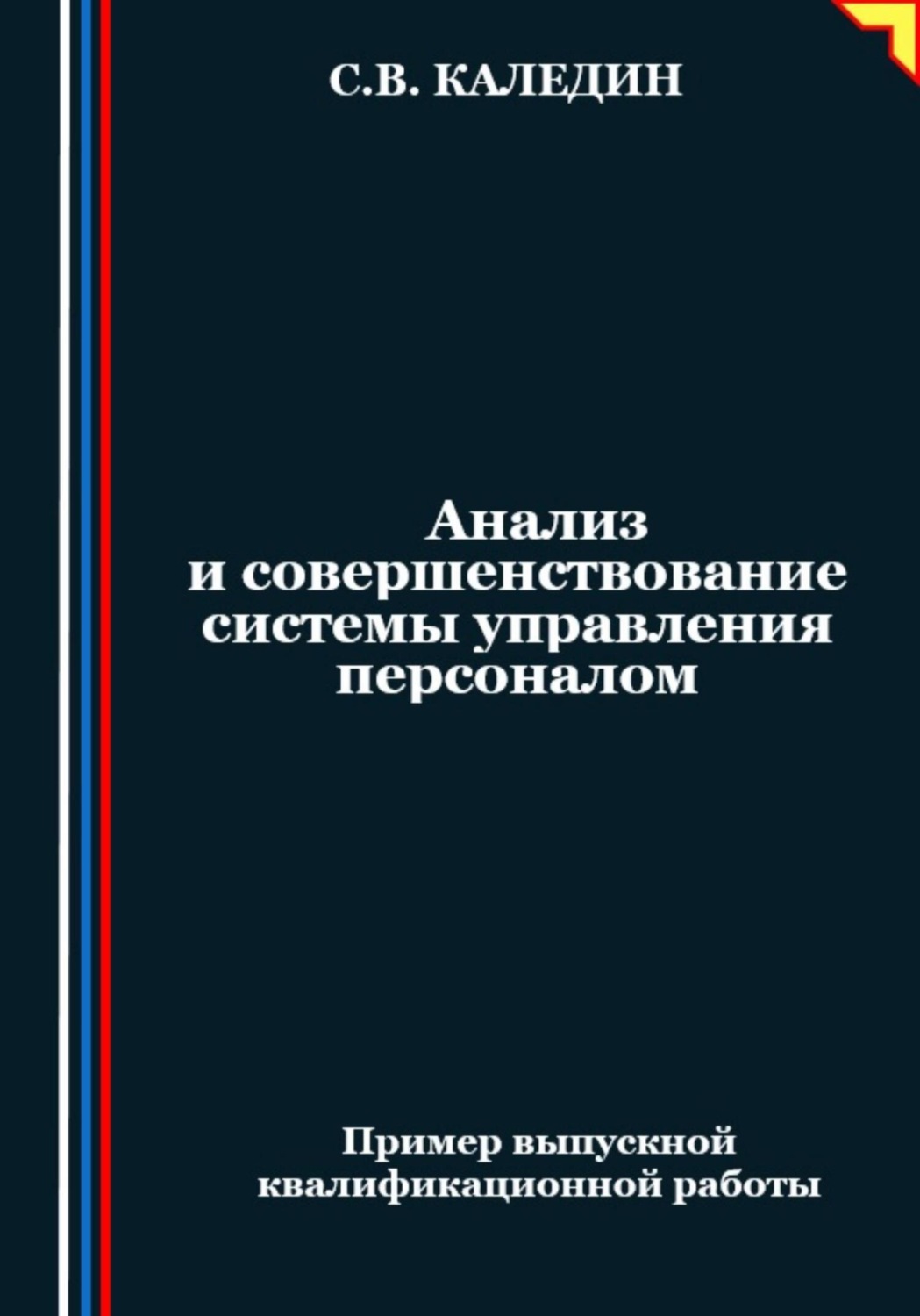 Обложка книги «Анализ и совершенствование системы управления персоналом»
