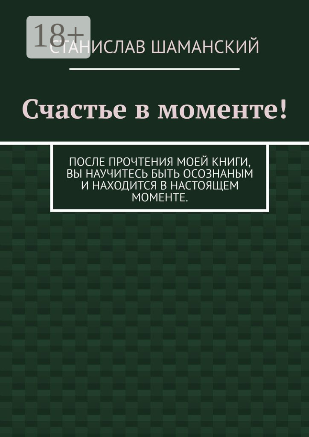 Обложка книги «Счастье в моменте! После прочтения моей книги, вы научитесь быть осознаным и находится в настоящем моменте.»