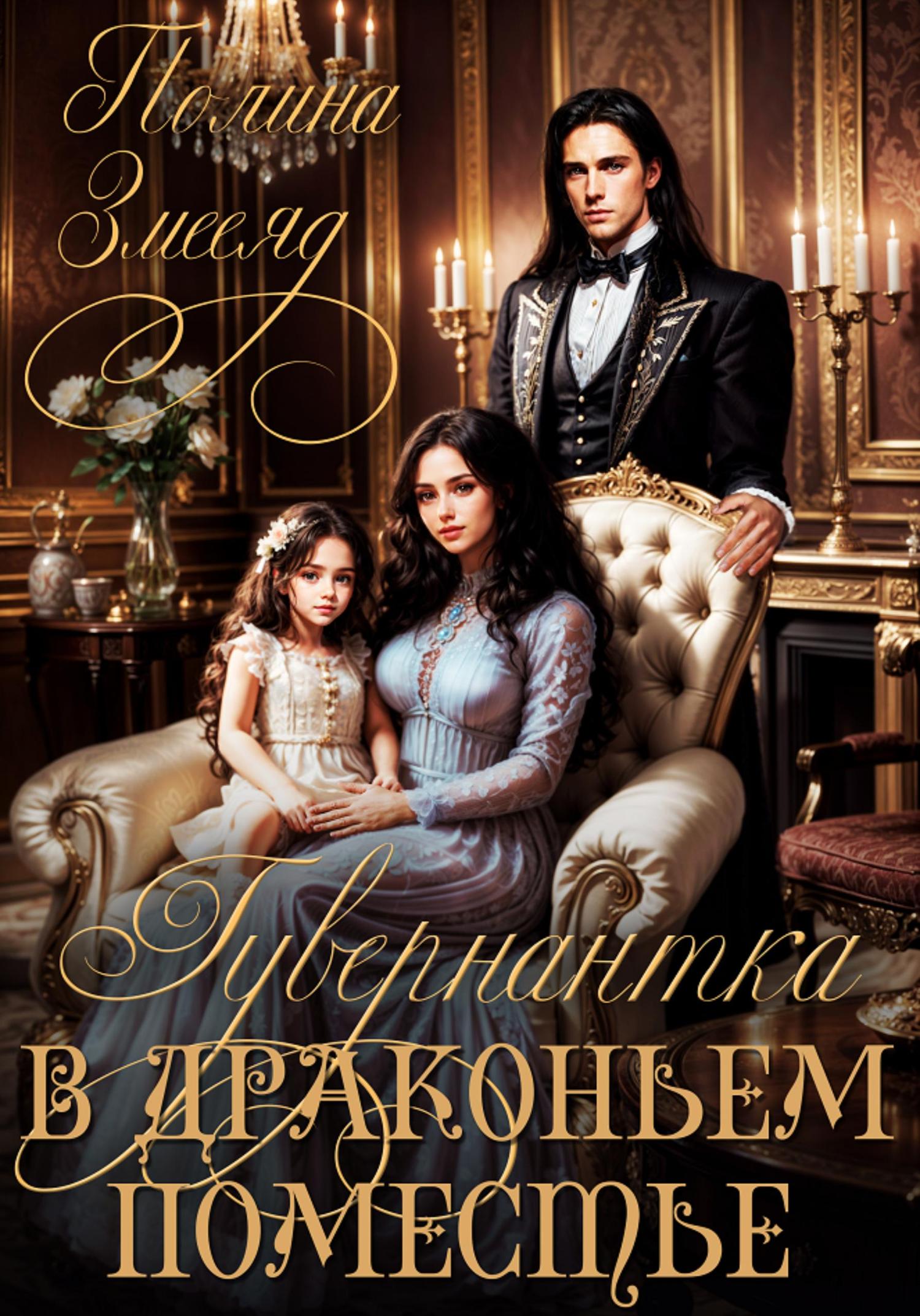 Обложка книги «Гувернантка в драконьем поместье»