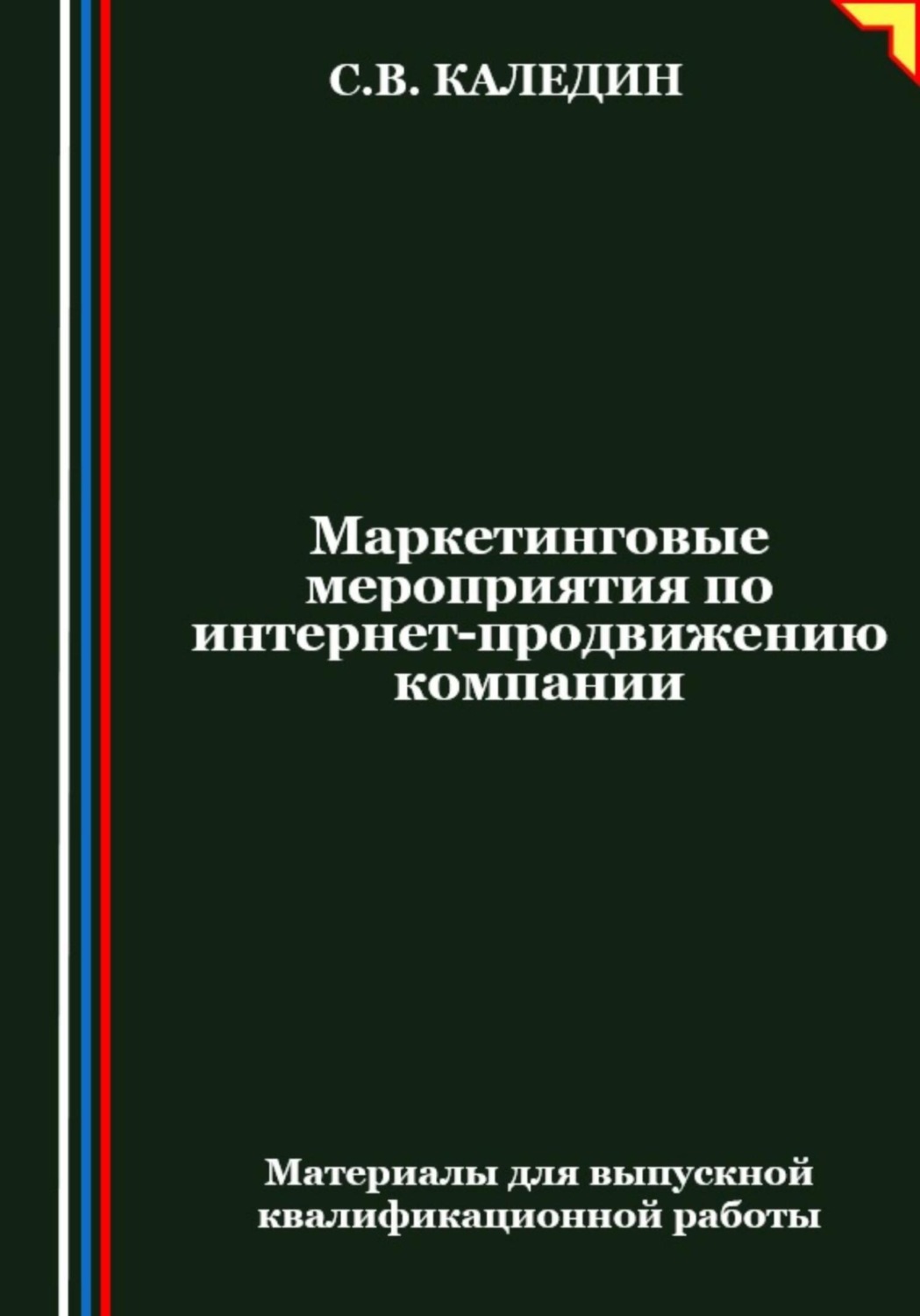 Обложка книги «Маркетинговые мероприятия по интернет-продвижению компании»