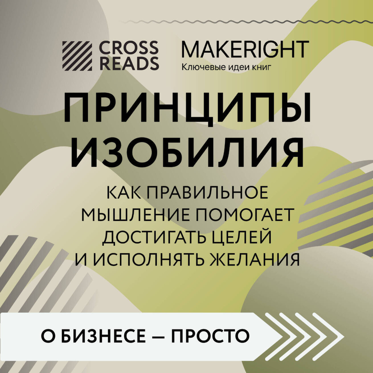 Обложка книги «Саммари книги «Принципы изобилия. Как правильное мышление помогает достигать целей и исполнять желания»»