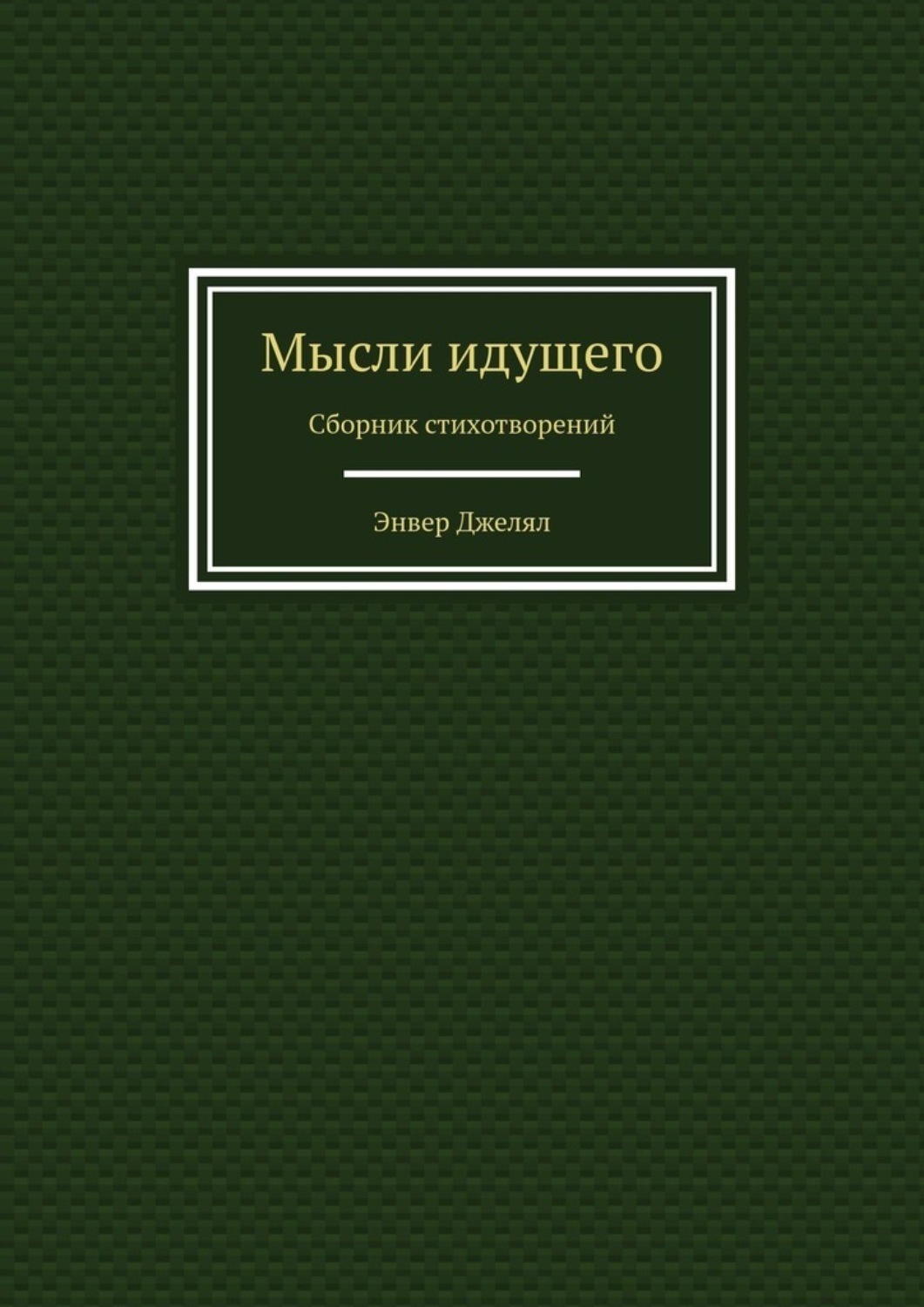 Обложка книги «Мысли идущего. Сборник стихотворений»