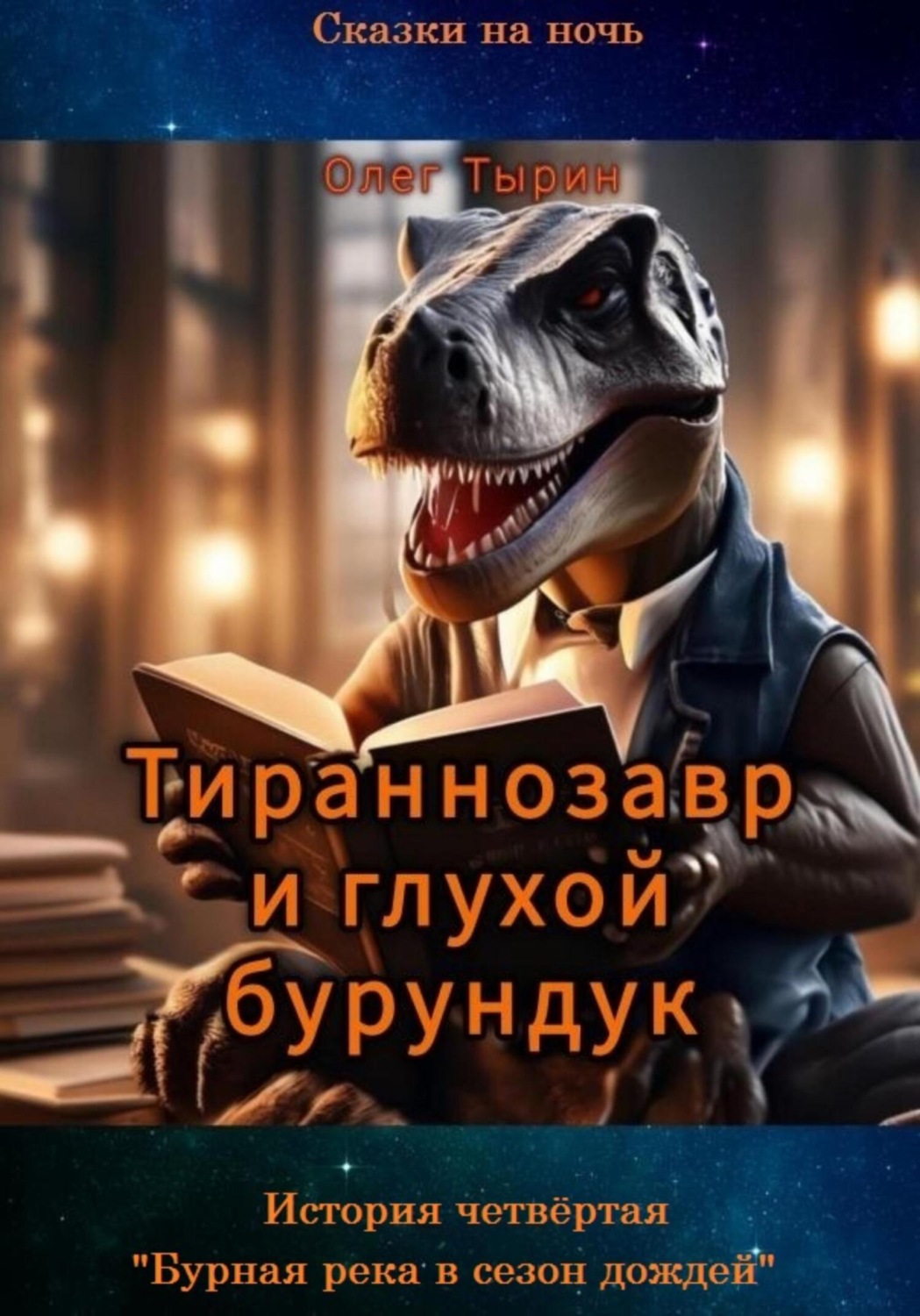 Обложка книги «Тираннозавр и глухой бурундук. История четвёртая. «Бурная река в сезон дождей»»