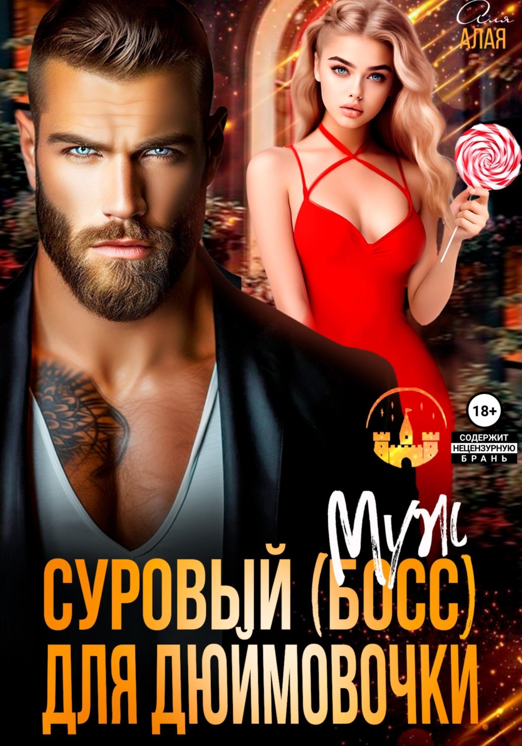 Обложка книги «Суровый босс для дюймовочки»
