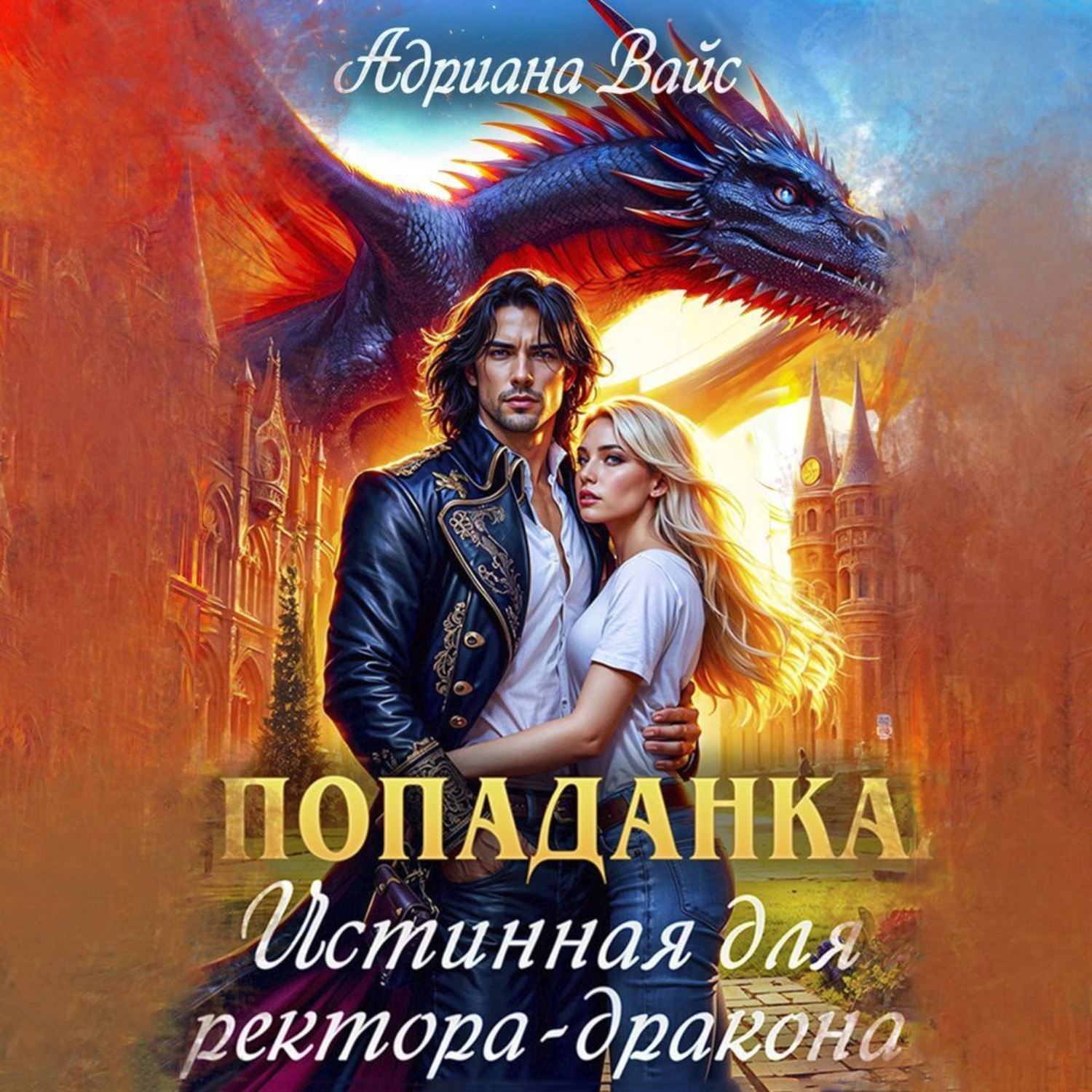 Обложка книги «Попаданка. Истинная для ректора-дракона»