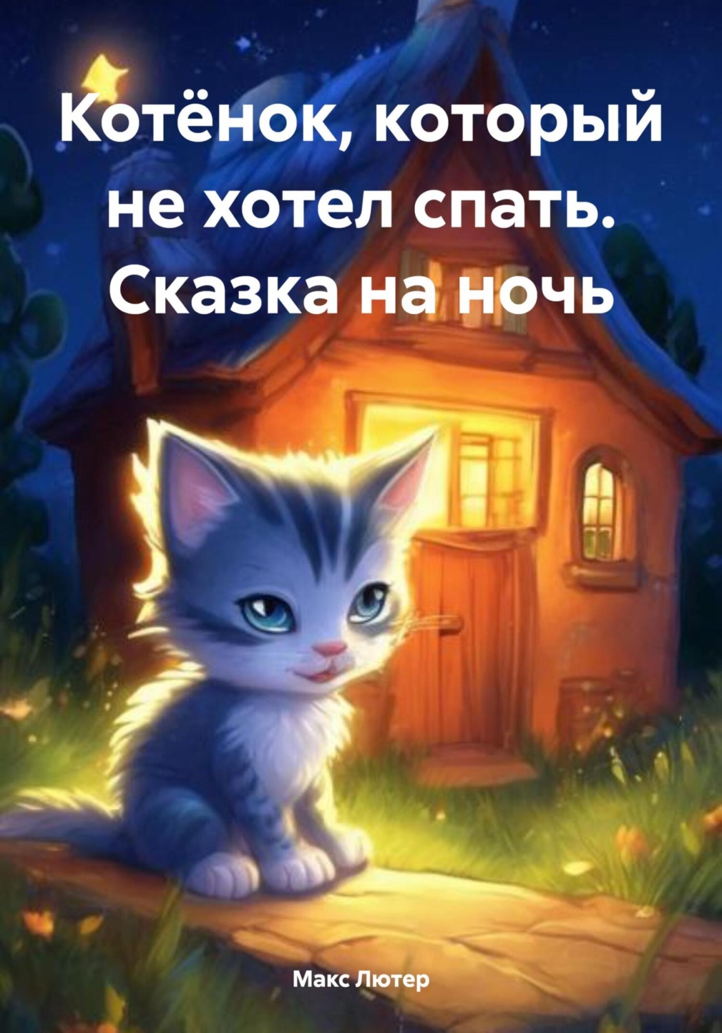 Обложка книги «Котёнок, который не хотел спать. Сказка на ночь»