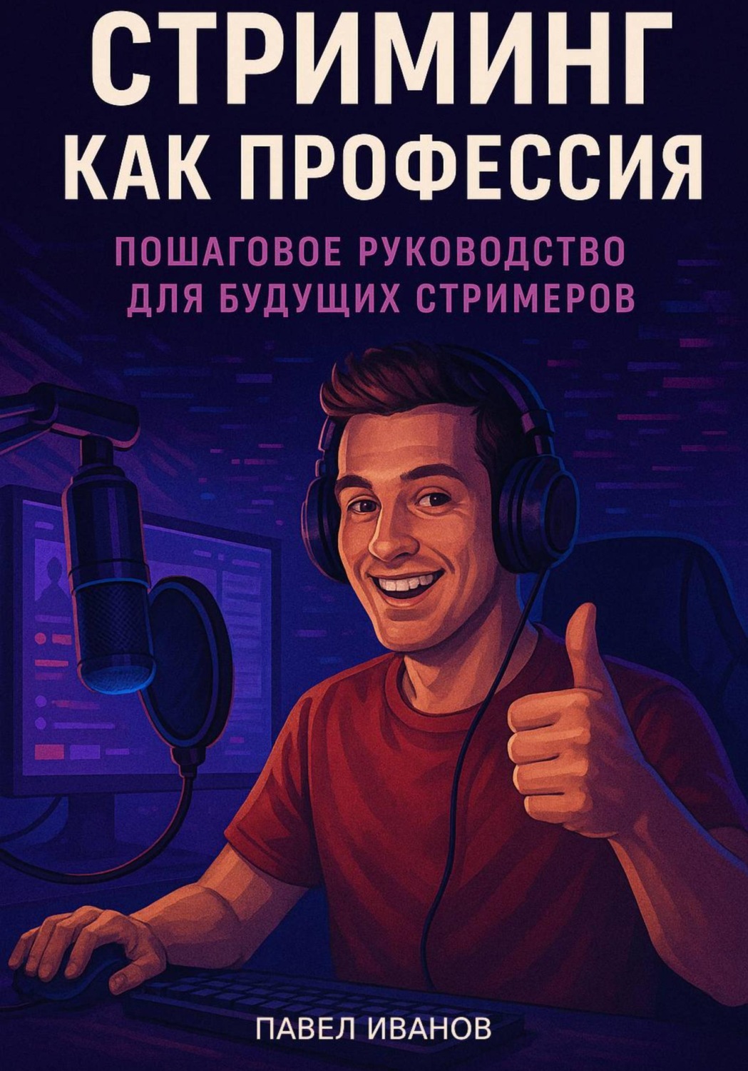 Обложка книги «Стриминг как профессия: Пошаговое руководство для будущих стримеров»