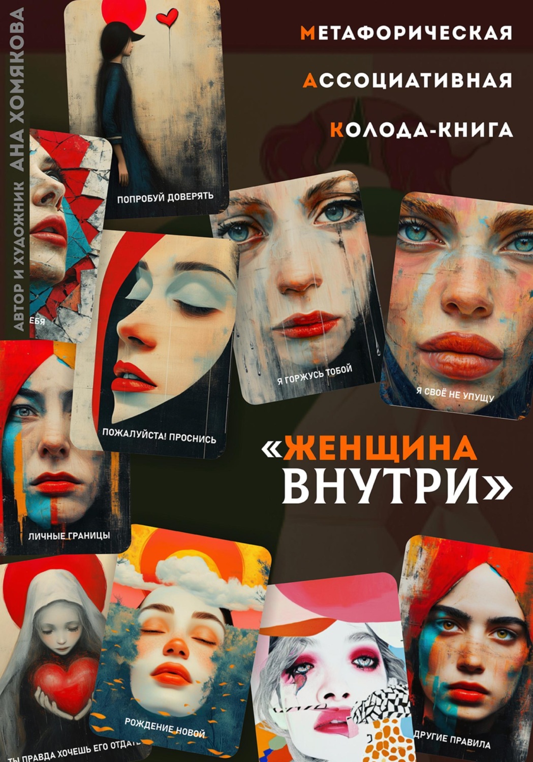 Обложка книги «Метафорическая ассоциативная колода - книга "Женщина внутри"»