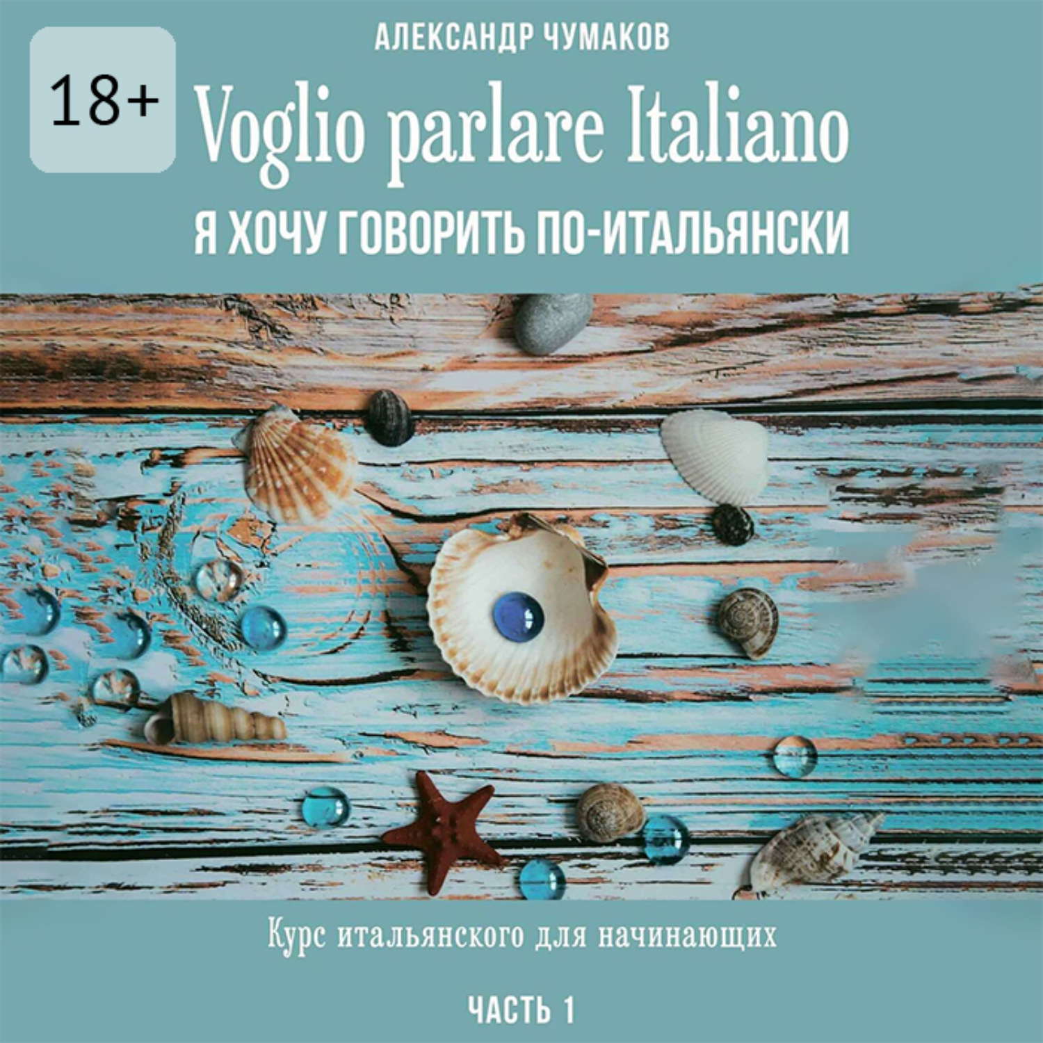 Обложка книги «Voglio parlare Italiano. Я хочу говорить по-итальянски. Курс итальянского для начинающих. Часть 1»