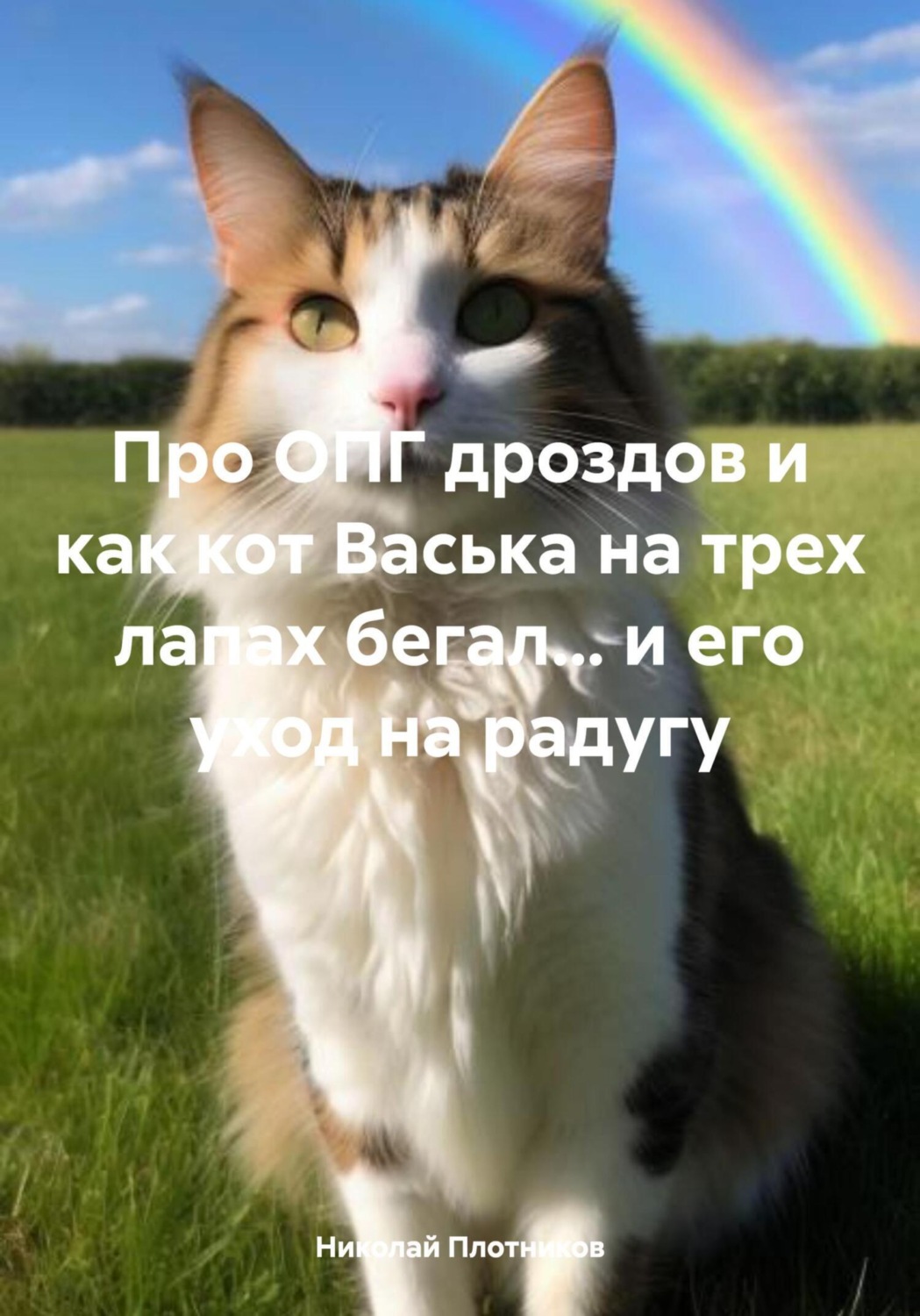 Обложка книги «Про ОПГ дроздов и как кот Васька на трех лапах бегал… и его уход на радугу»