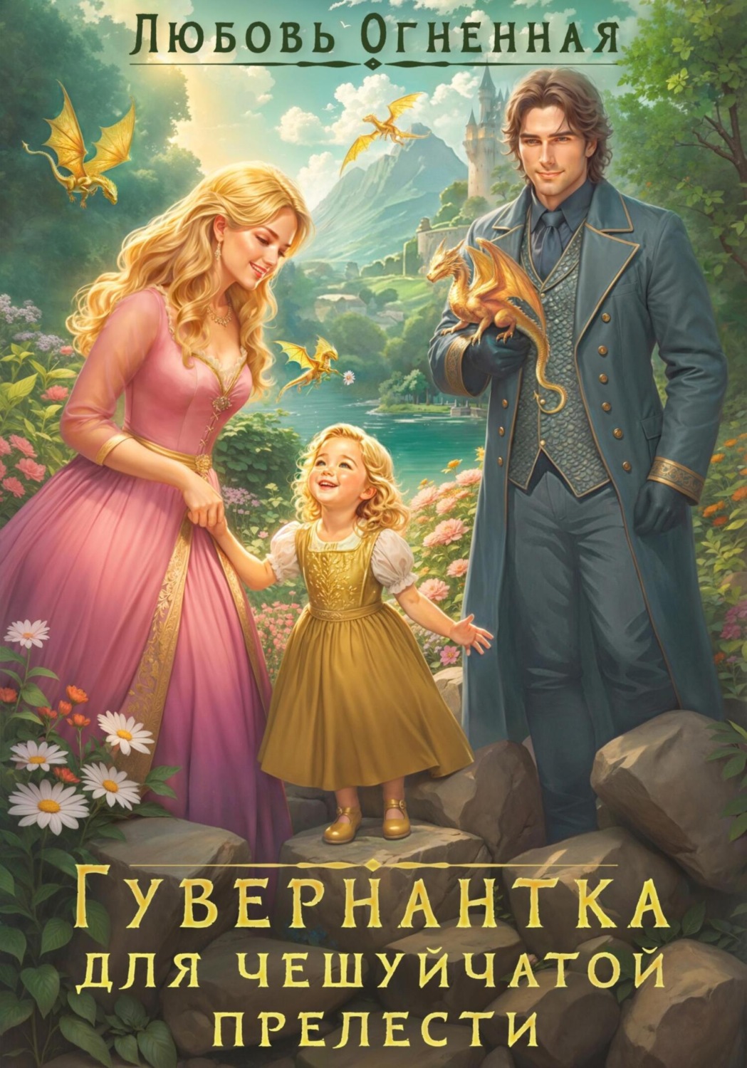 Обложка книги «Гувернантка для чешуйчатой прелести. Переполох в драконьем поместье»