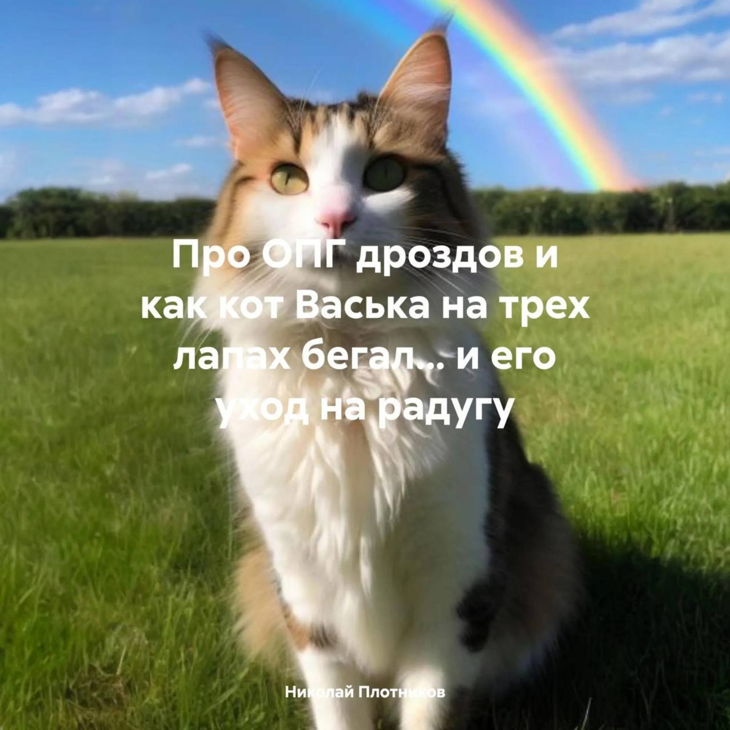 Обложка книги «Про ОПГ дроздов и как кот Васька на трех лапах бегал… и его уход на радугу»